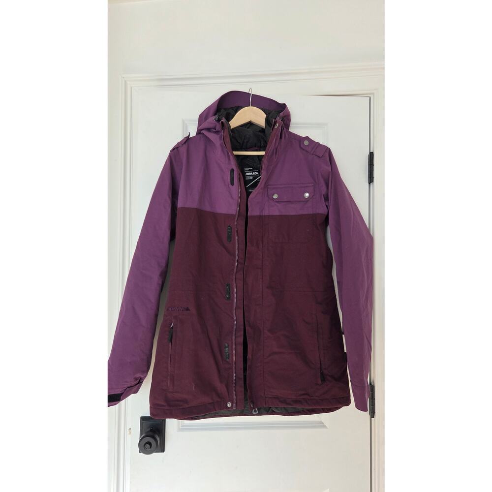Armada Abbey Insulated Women's Snow Ski Jacket Size Large Purple & Maroon